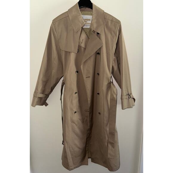 London Fog By Wamsutta Womens Trench Coat Jacket 10P Petite‎ - Picture 1 of 10